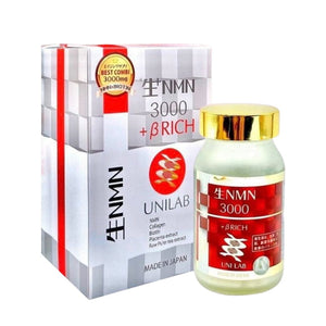 Viên uống NMN 3000 Brich Unilab hỗ trợ trẻ hóa da 60 viên