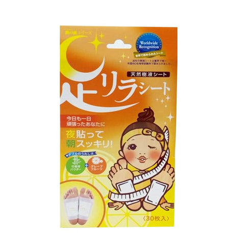 Miếng Dán Thải Độc Chân Kinomegumi Ashi-Rela Vị Bưởi (Cam) – 30 Miếng