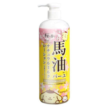 Lotion Dưỡng Ẩm Loshi Sakura Horse Oil Natural Moisture Milk 485ml