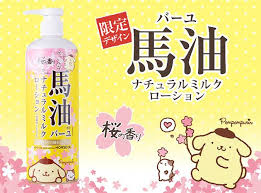Lotion Dưỡng Ẩm Loshi Sakura Horse Oil Natural Moisture Milk 485ml