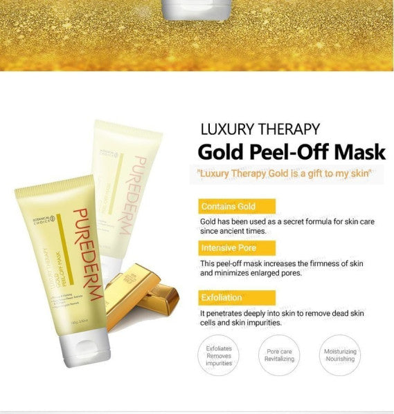 Mặt nạ lột nhẹ Purederm Luxury Therapy Gold Peel-Off Mask 100g