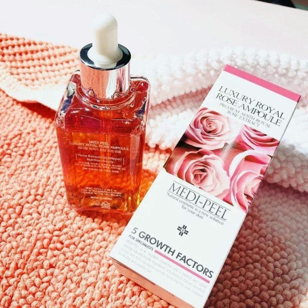 Tinh chất hoa hồng dưỡng da Luxury Rose Ampoule Medipeel 100ml