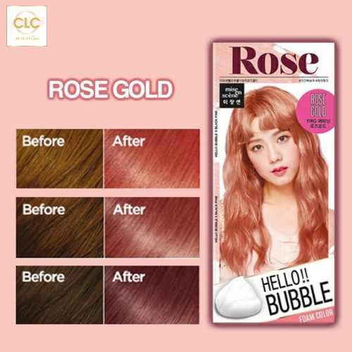 Thuốc Nhuộm Tóc Dạng Bọt Hello Bubble 11RG Rose Gold - Hồng Cam