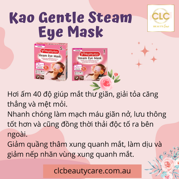 Mặt Nạ Thư Giãn Mắt Nhật Bản Kao Gentle Steam Eye Mask - Không mùi