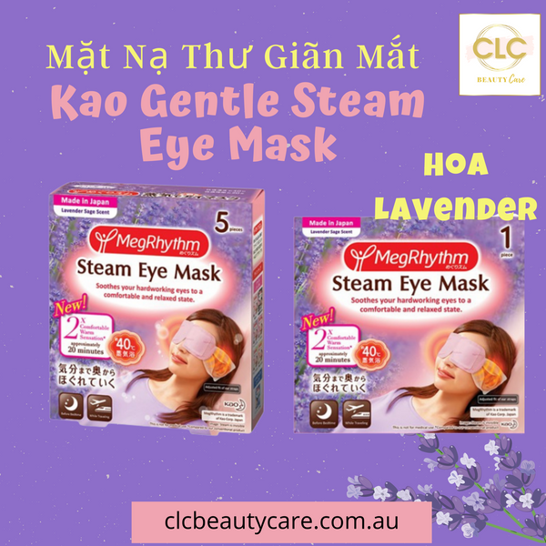 Mặt Nạ Thư Giãn Mắt Nhật Bản Kao Gentle Steam Eye Mask - Lavender