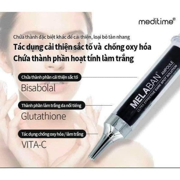 Set tinh chất xử lý nám, đốm nâu và làm trắng da Melaban – 10gx4 tuýp