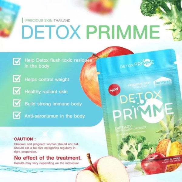 Viên Uống Giảm Cân Rau Củ Quả Precious Skin Primme DTX Dietary Supplement 60 viên