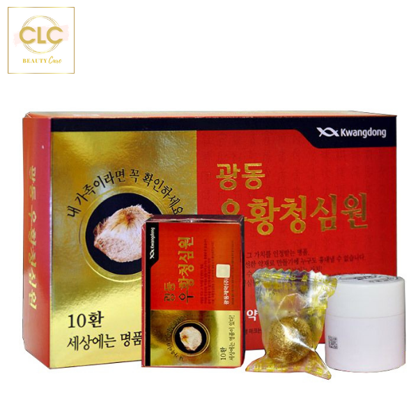 Viên Uống Phòng, Chống Đột Quỵ An Cung Ngưu Hoàng Hoàn KwangDong - 1 Hộp 10 viên