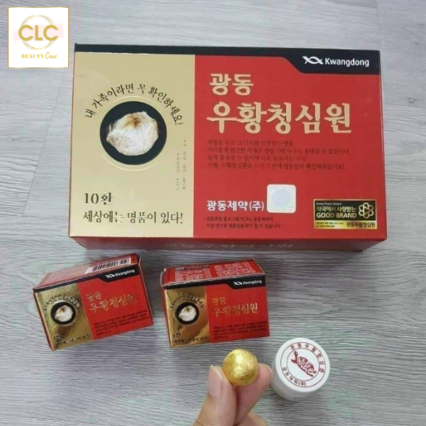 Viên Uống Phòng, Chống Đột Quỵ An Cung Ngưu Hoàng Hoàn KwangDong - 1 Hộp 10 viên