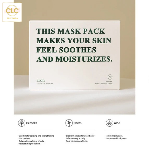 Mặt Nạ Hàn Quốc Aroh Turn Back The Time Feel Soothes And Moisturizes 25ml - 3 Hộp 30 Masks