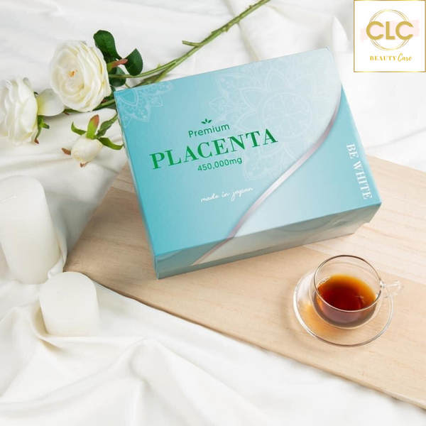 Nhau Thai Ngựa Đua Tổ Yến Nhật Bản Be White Premium Placenta 450.000mg hộp 30 gói