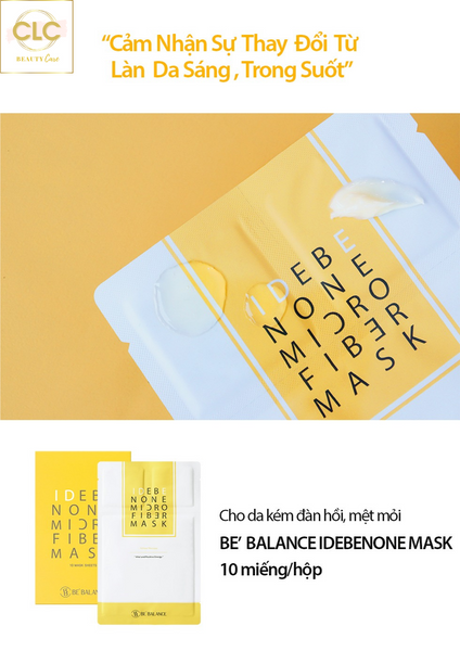 Mặt Nạ Dưỡng Da 3 Trong 1 Be'Balance Idebenone Micro Fiber Mask 10 sheets