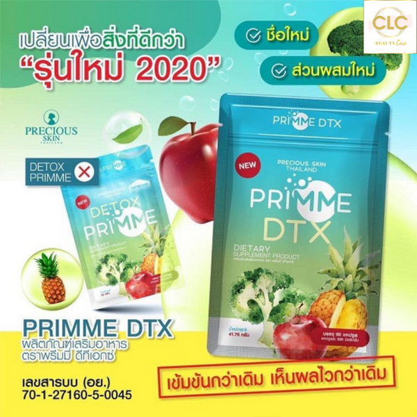 Viên Uống Giảm Cân Rau Củ Quả Precious Skin Primme DTX Dietary Supplement 60 viên