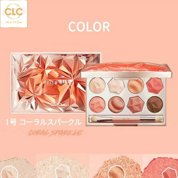 Phấn mắt Clio Prism Air Eye Palette 8.8g - #01 Coral Sparkle