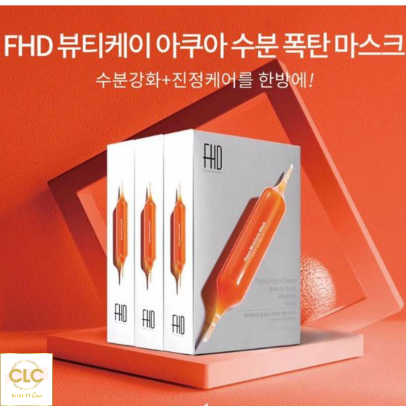 Mặt nạ cấp nước sáng da FHD Beauty Kei Aqua Moisture Bomb Mask - 1 Hộp 10 Mask