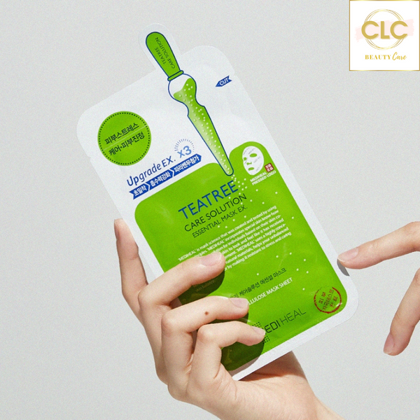 Mặt Nạ Tràm Trà Ngăn Ngừa Mụn Mediheal Teatree Care Solution Essential Mask 24ml - 2 Hộp 20 Masks