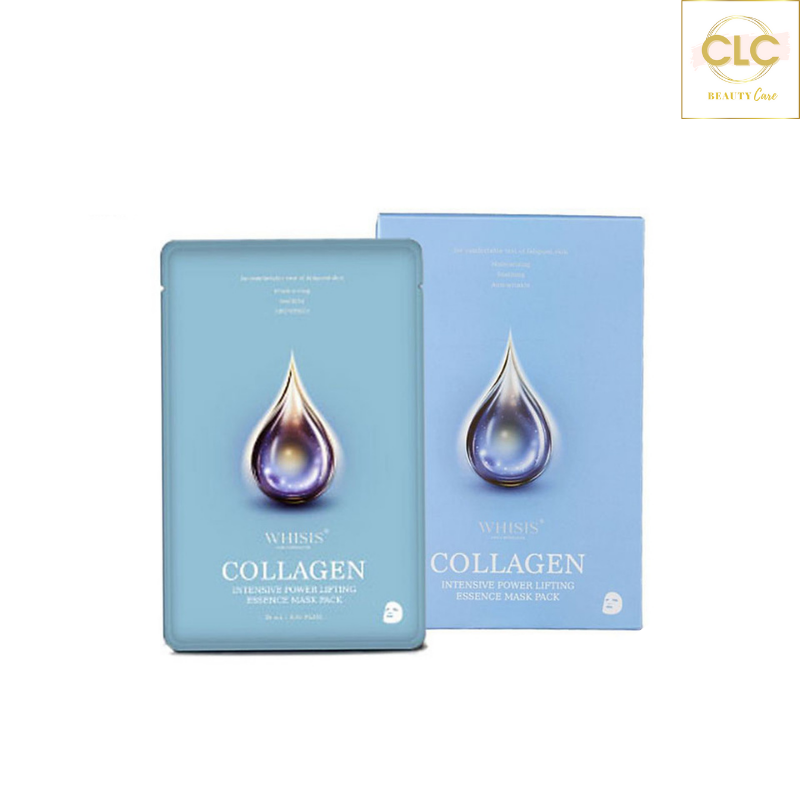 Mặt nạ Hàn Quốc Ngừa Lão Hóa WHISIS Collagen Power Lifting Essence Mask Pack - 2 Hộp 20 Masks