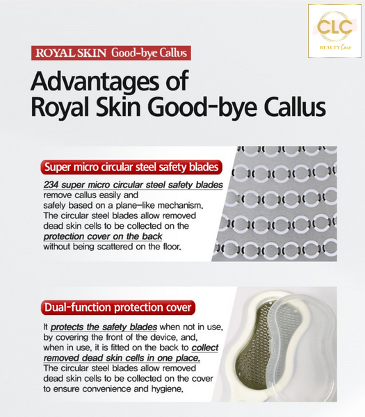 Dụng cụ tẩy tế bào chết cho chân Royal Skin Goodbye Callus (Pack of 1)