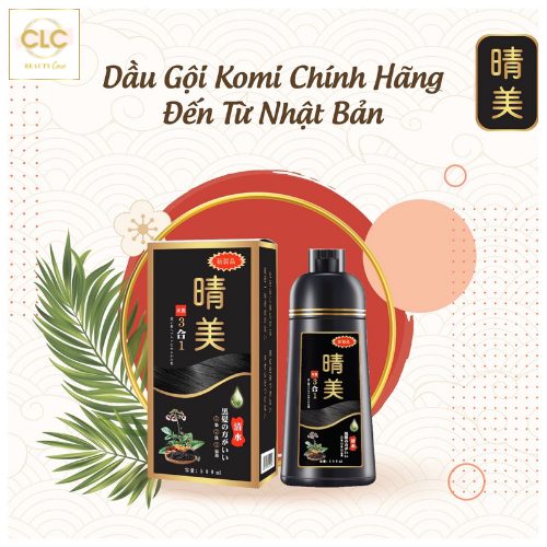 Dầu gội Komi phủ bạc Nhật Bản 500ml - Màu nâu Hạt Dẻ (Chestnut Brown)