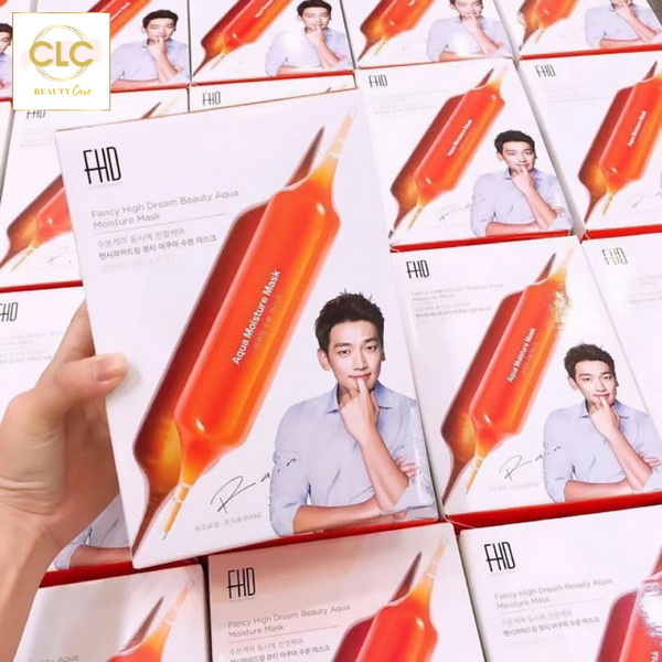 Mặt nạ cấp nước sáng da FHD Beauty Kei Aqua Moisture Bomb Mask - 1 Hộp 10 Mask