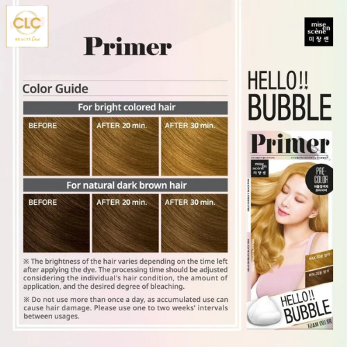 Thuốc Tẩy Tóc Dạng Bọt Hello Bubble Pre Color (Primer)