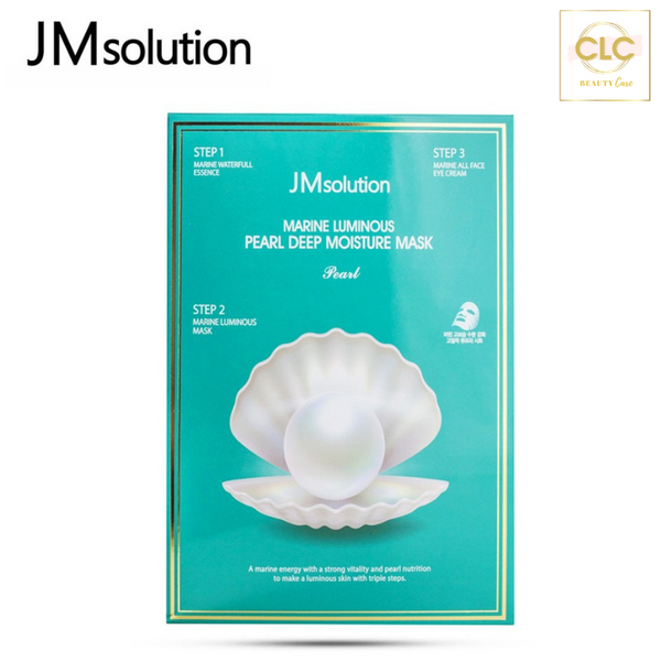 Mặt Nạ Dưỡng Ẩm Sáng Da 3 Bước JM Solution Marine Luminous Pearl Deep Moisture Mask Pearl 30ml - 2 Hộp 20 Masks