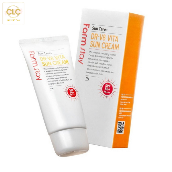 Kem chống nắng Hàn Quốc Farmstay DR-V8 Vita Sun Cream SPF 50+/PA+++ 70g