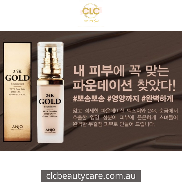 Kem nền chống nắng chiết xuất vàng Anjo 24k Foundation SPF50+ PA+++