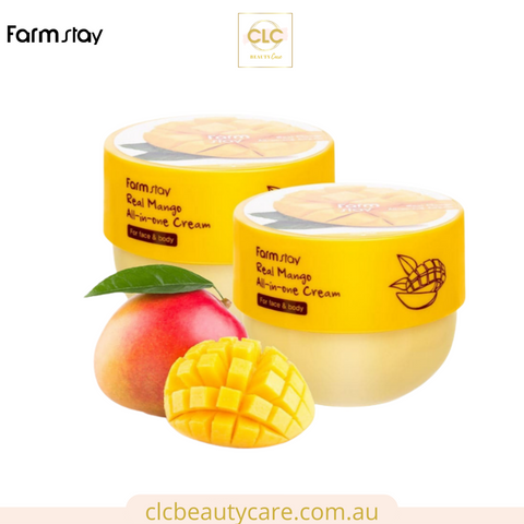 Kem dưỡng ẩm da toàn thân cho gia đình Farm Stay Real Mango All-In-One Cream 300ml