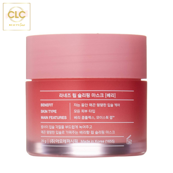 Mặt nạ ngủ dưỡng môi Hàn Quốc Laneige Lip Sleeping Mask Berry hương quả mọng 20g
