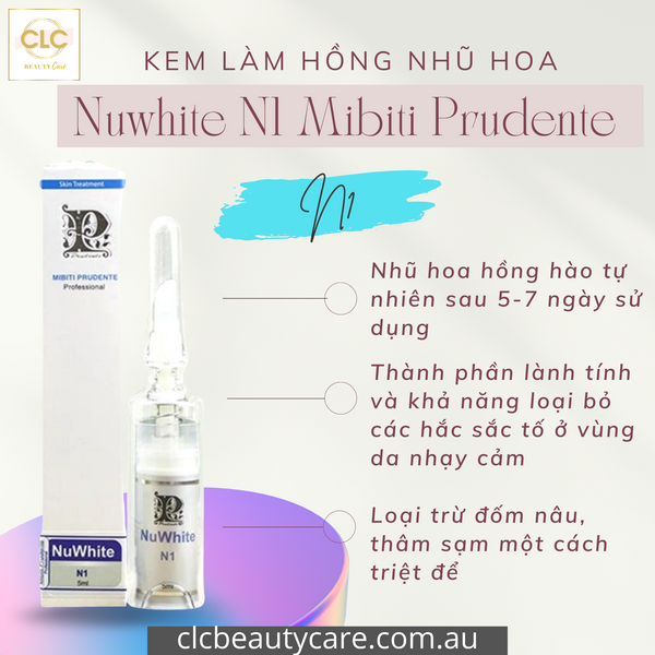 Kem làm hồng nhũ hoa Nuwhite N1 Mibiti Prudente