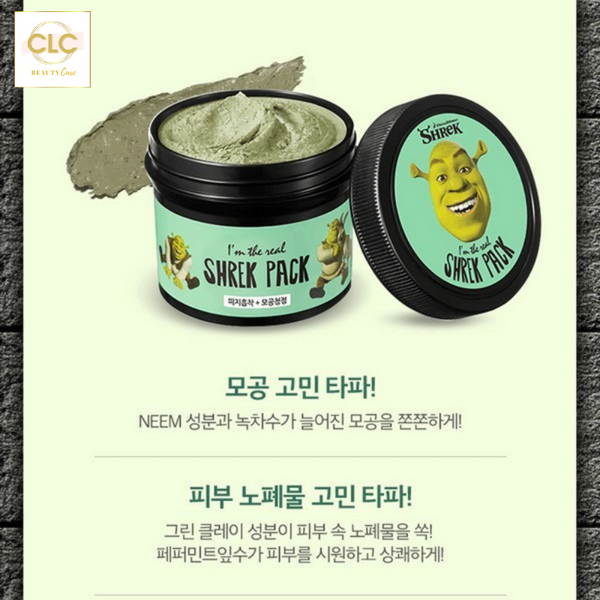 Mặt Nạ Đất Sét Bạc Hà Dreamworks I'm The Real Shrek Pack 110g