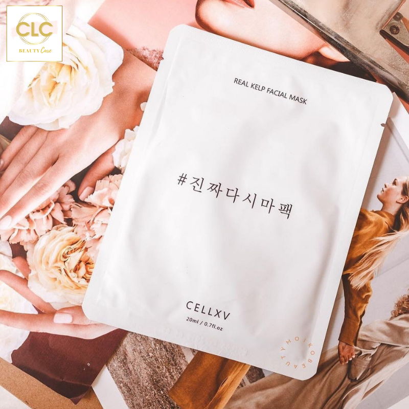 Mặt Nạ Tảo Biển CELLBN CELLXV Real Kelp Facial Mask 20ml - 5 Masks