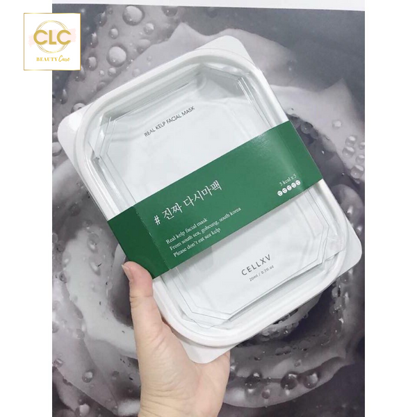 Mặt Nạ Tảo Biển CELLBN CELLXV Real Kelp Facial Mask 20ml - 5 Masks