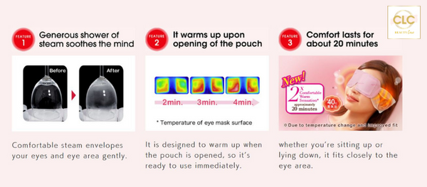 Mặt Nạ Thư Giãn Mắt Nhật Bản Kao Gentle Steam Eye Mask - Hoa Hồng
