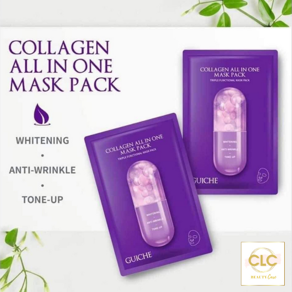 Mặt Nạ Vitamin Tổng Hợp Guiche Collagen All In One Mask Pack - 1 Hộp 7 Masks