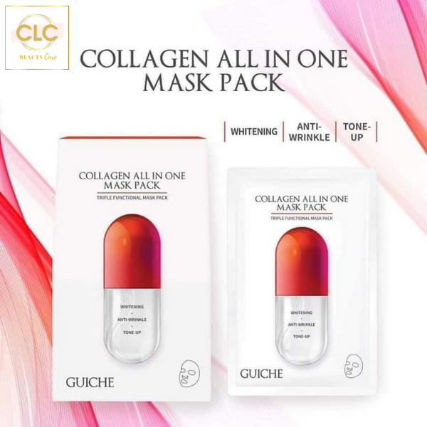 Mặt Nạ Vitamin Tổng Hợp Triple Functional Guiche Mask Pack Hàn Quốc - 1 Hộp 7 Masks
