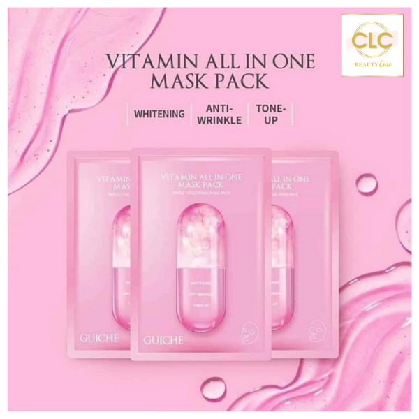 Mặt Nạ Vitamin Tổng Hợp Vitamin All In One Guiche Mask Pack - 1 Hộp 7 Masks