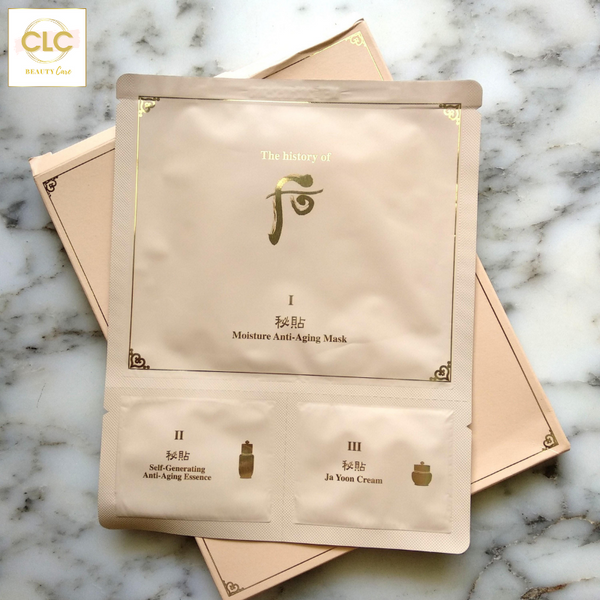 Mặt nạ chống lão hóa The History of Whoo Bichup Moisture Anti-aging 3 steps - 10 Masks
