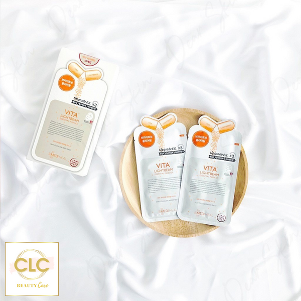 Mặt Nạ Dưỡng Trắng Sáng Da Mediheal Vita Lightbeam Essential Mask EX 25ml - 2 Hộp 20 Masks