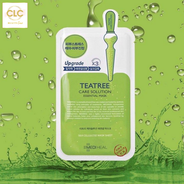Mặt Nạ Tràm Trà Ngăn Ngừa Mụn Mediheal Teatree Care Solution Essential Mask 24ml - 2 Hộp 20 Masks
