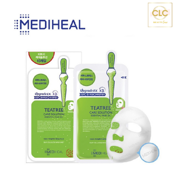 Mặt Nạ Tràm Trà Ngăn Ngừa Mụn Mediheal Teatree Care Solution Essential Mask 24ml - 2 Hộp 20 Masks