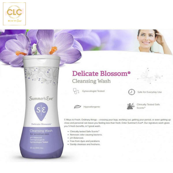 Nước Rửa Phụ Khoa Dành Cho Da Nhạy Cảm Summer’s Eve Cleansing Wash - Delicate Blossom 266ml