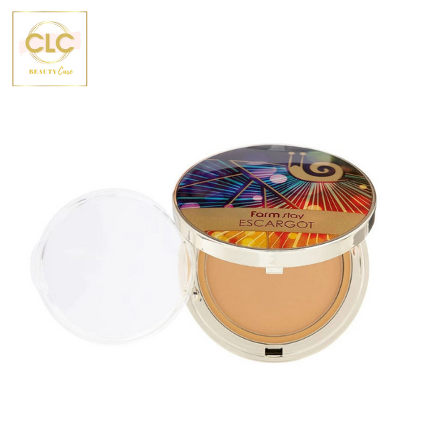 Phấn Phủ Nén Ốc Sên Hàn Quốc Farmstay Escargot UV Two Way Pact SPF 30 PA++