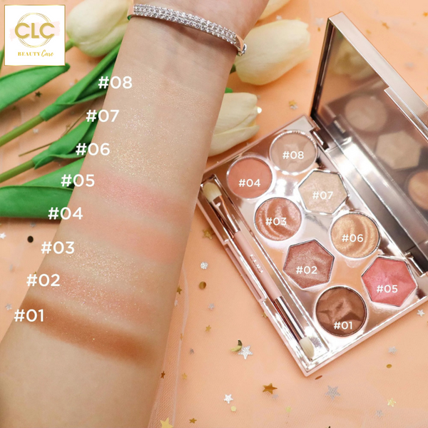 Phấn mắt Clio Prism Air Eye Palette 8.8g - #01 Coral Sparkle