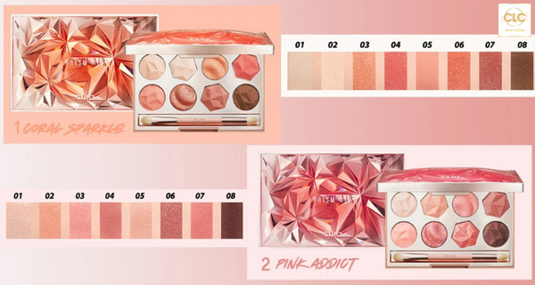 Phấn mắt Clio Prism Air Eye Palette 8.8g - #01 Coral Sparkle