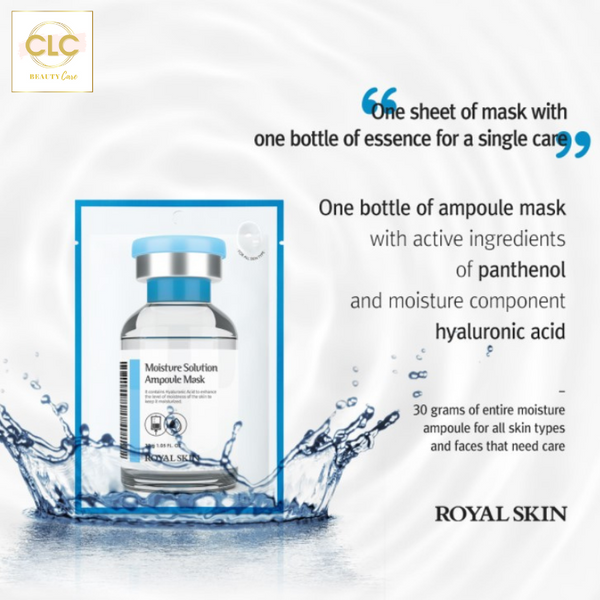 Mặt Nạ Dưỡng Ẩm Royal Skin Moisture Solution Ampoule Mask 30g - 2 Hộp 20 Masks