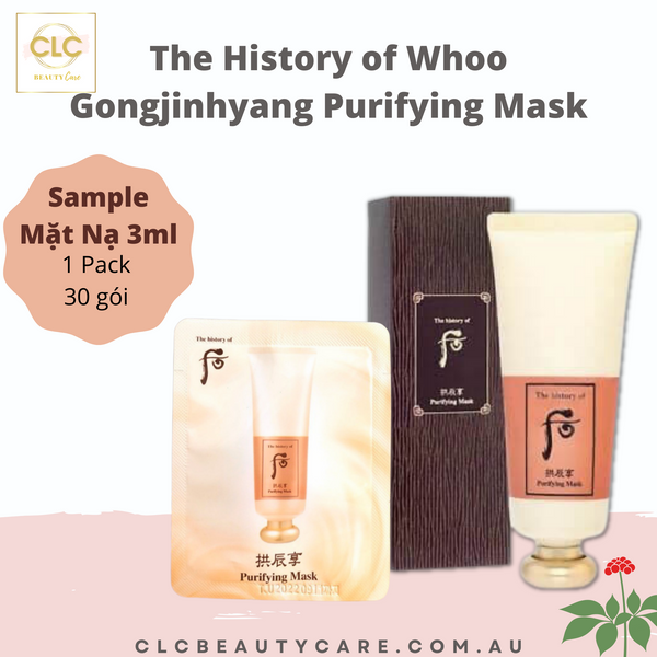 Sample Mặt Nạ The History of Whoo Gongjinhyang Purifying Mask 3ml - 1 Pack 30 Gói