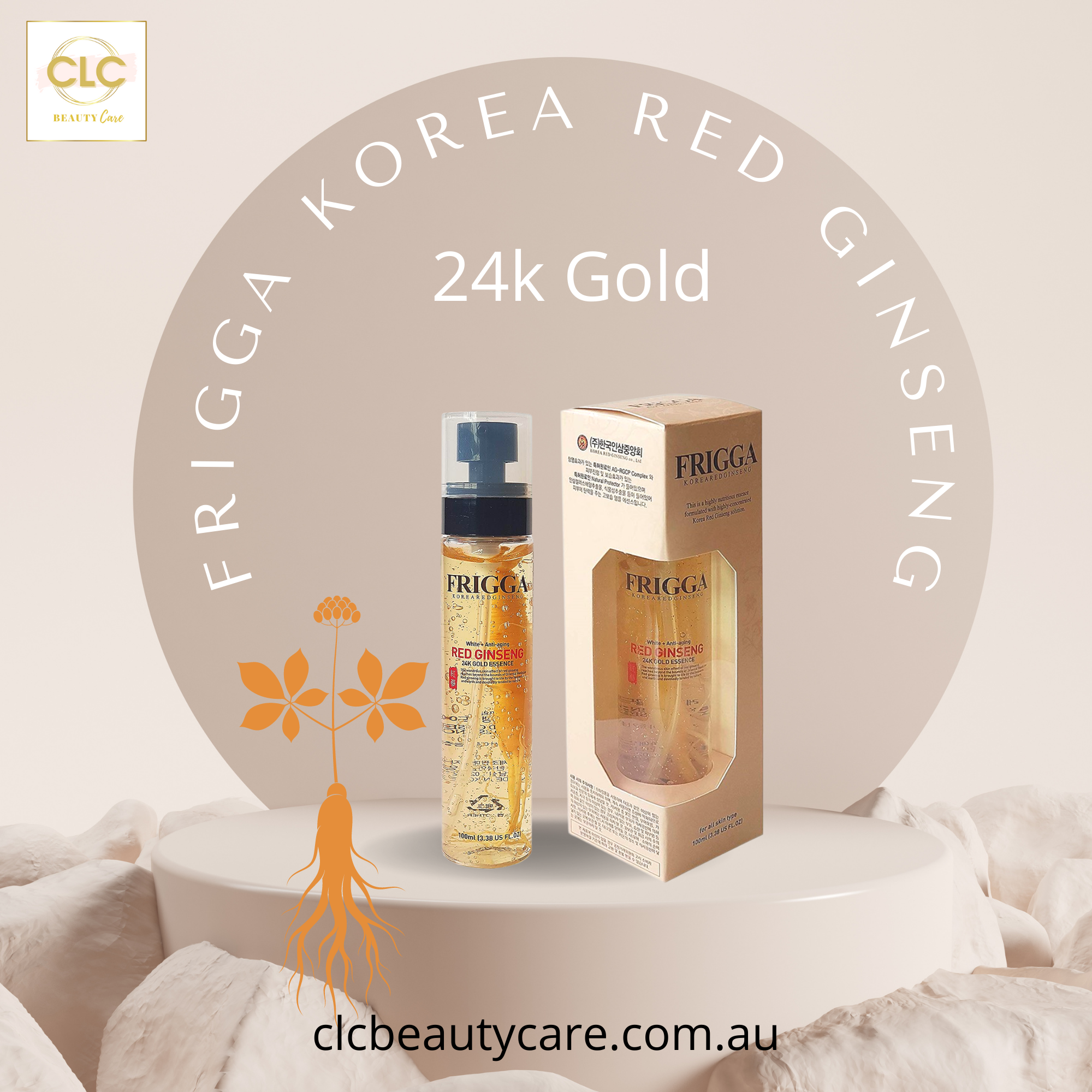Tinh Chất Dưỡng Da Hồng Sâm Vàng 24k Frigga Korea Red Ginseng 100ml