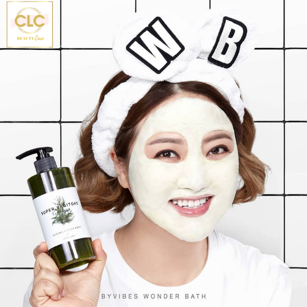 Sữa rửa mặt rau củ 3 in 1 tẩy trang, rửa mặt, thải độc tố Wonder Bath Super Vegitoks Cleanser - Màu Đỏ 300ml